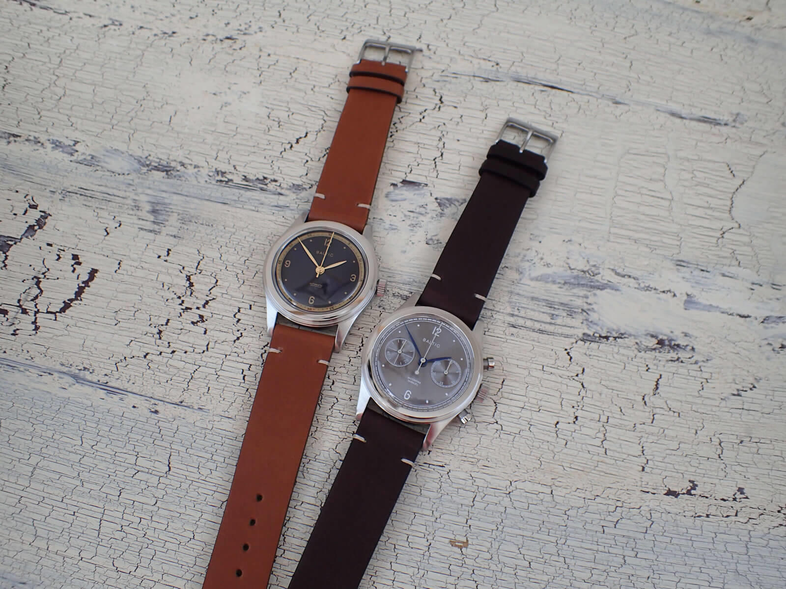 Baltic Watches「HMS 001 - Blue & Gold」&「Bicompax 001 - Slate Grey」
